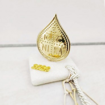 Επιτραπέζιο γούρι με κωνσταντινάτο σε λευκή πέτρα