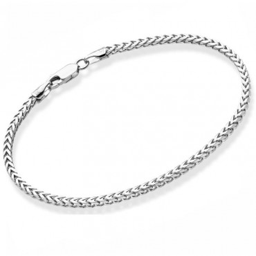 Ασημένια ανδρική αλυσίδα για το χέρι "box-chain"