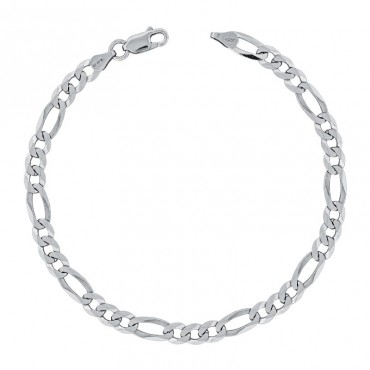 Ασημένια αλυσίδα για το χέρι "figaro"