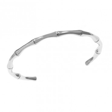 Ατσάλινο βραχιόλι-χειροπέδα με σχέδιο αρθρώσεις