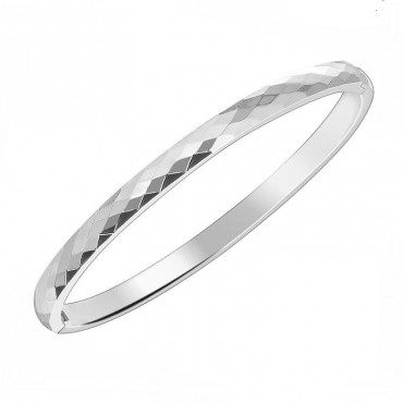 Ατσάλινο βραχιόλι χειροπέδα με σφυρήλατο φινίρισμα 