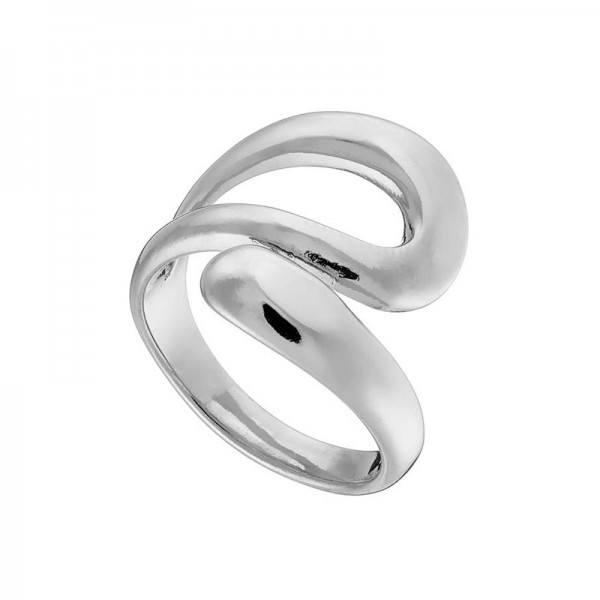 Ατσάλινο δαχτυλίδι με αντικρυστές άκρες