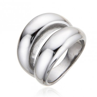 Ατσάλινο διπλό δαχτυλίδι 