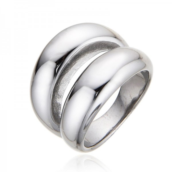 Ατσάλινο διπλό δαχτυλίδι 