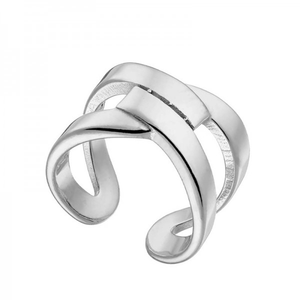 Ατσάλινο δαχτυλίδι με χιαστί σχέδιο