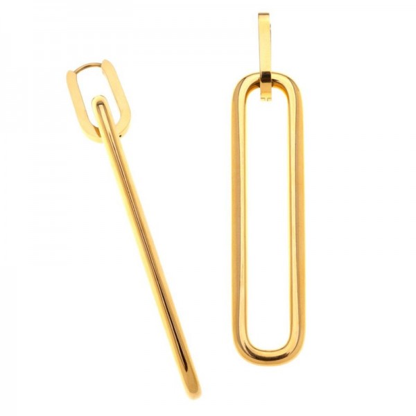 Ατσάλινα μακριά σκουλαρίκια (σχήμα συνδετήρα)