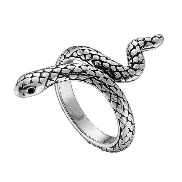 Ατσάλινο δαχτυλίδι σε σχήμα φιδιού 