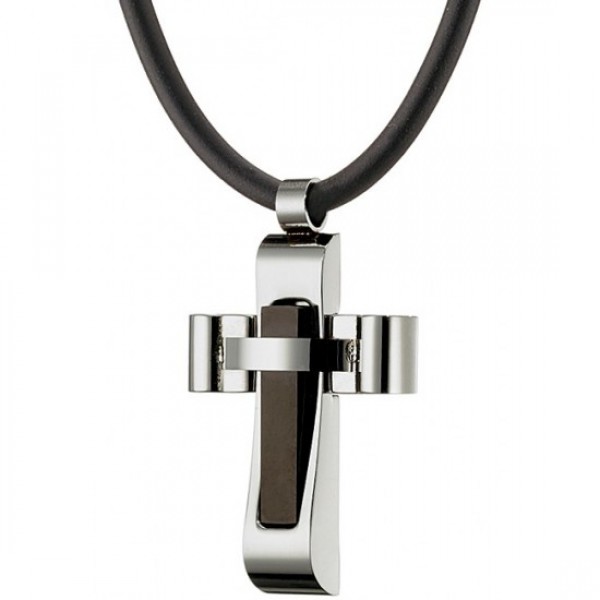 Ατσάλινος σταυρός με κορδόνι