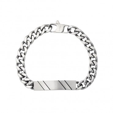 Ανδρική αλυσίδα-ταυτότητα από ανοξείδωτο ατσάλι 