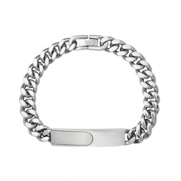 Aνδρική αλυσίδα-ταυτότητα από ανοξείδωτο ατσάλι