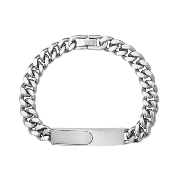 Aνδρική αλυσίδα-ταυτότητα από ανοξείδωτο ατσάλι