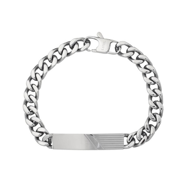 Ανδρική αλυσίδα-ταυτότητα από ανοξείδωτο ατσάλι 