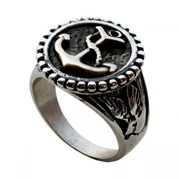 Δαχτυλίδι από ατσάλι με άγκυρα