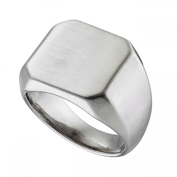 Ατσάλινο δαχτυλίδι με ματ φινίρισμα