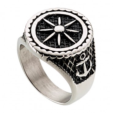 Σκαλιστό δαχτυλίδι από ατσάλι