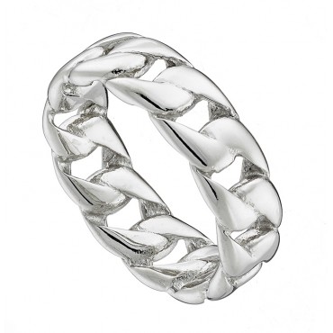 Ατσάλινο δαχτυλίδι με σχήμα αλυσίδας