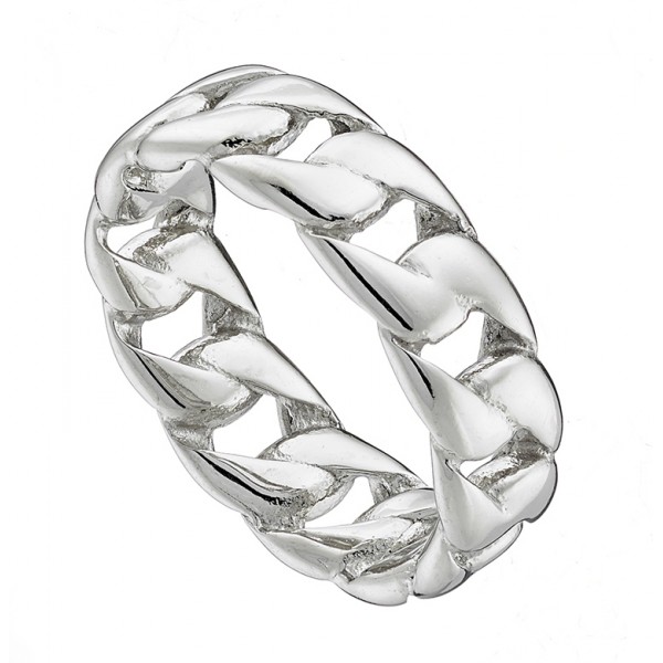 Ατσάλινο δαχτυλίδι με σχήμα αλυσίδας