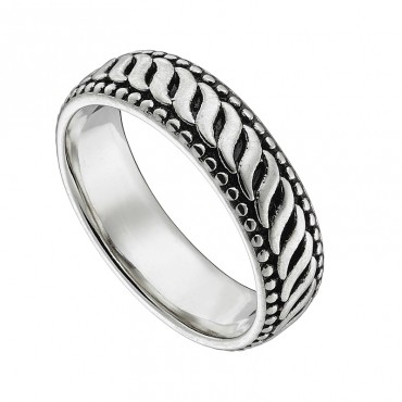 Ατσάλινο δαχτυλίδι με σκάλισμα
