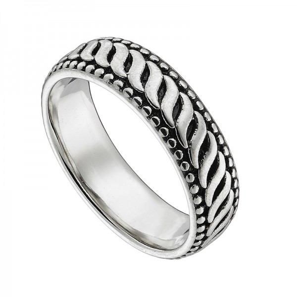Ατσάλινο δαχτυλίδι με σκάλισμα