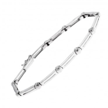 Ασημένιο βραχιόλι "σπαστή" χειροπέδα
