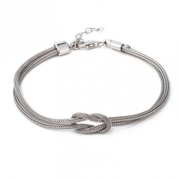 Ασημένιο βραχιόλι με τον κόμπο του Ηρακλή