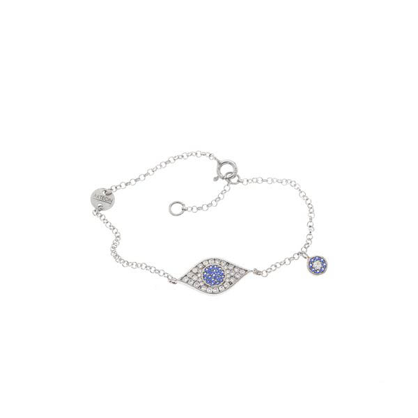 Ασημένιο βραχιόλι με μάτι 