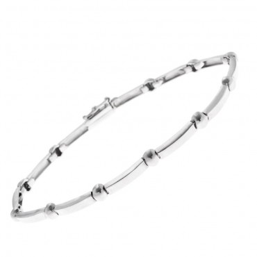 Ασημένιο βραχιόλι "σπαστή" χειροπέδα 