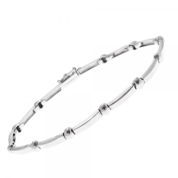 Ασημένιο βραχιόλι "σπαστή" χειροπέδα 