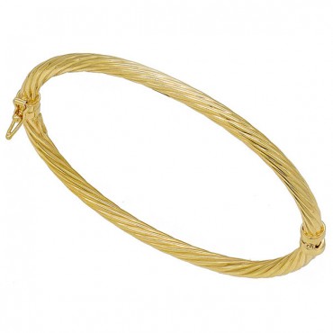 Ασημένια και επιχρυσωμένη στριφτή χειροπέδα 