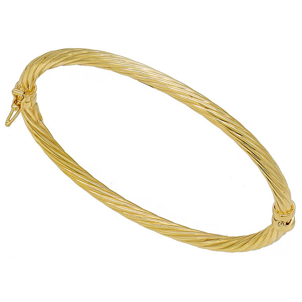 Ασημένια και επιχρυσωμένη στριφτή χειροπέδα 