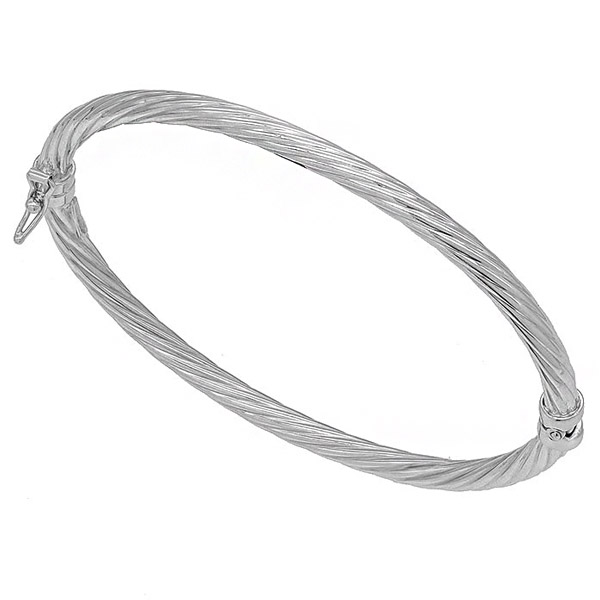 Ασημένια στριφτή χειροπέδα 