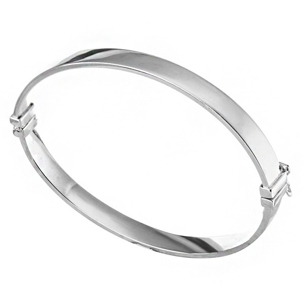 Ασημένια χειροπέδα με λουστρέ φινίρισμα 