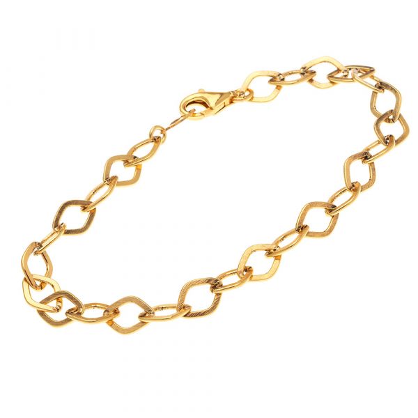 Ασημένιο βραχιόλι-αλυσίδα