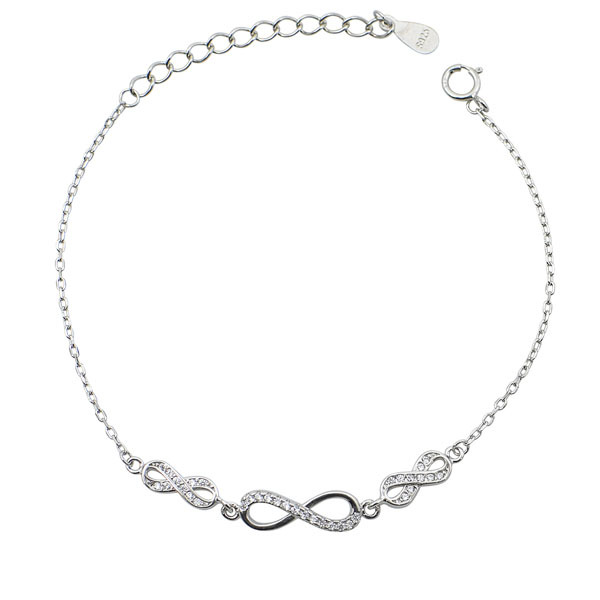 Ασημένιο βραχιόλι με άπειρο