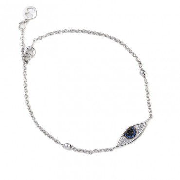 Ασημένιο βραχιόλι με μάτι 