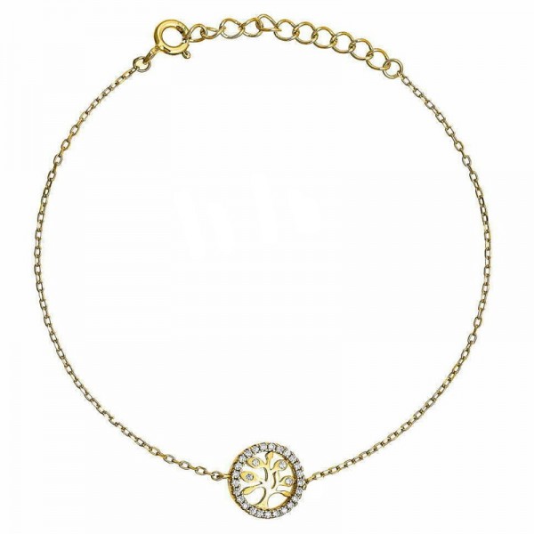 Ασημένιο βραχιόλι με το δέντρο της ζωής