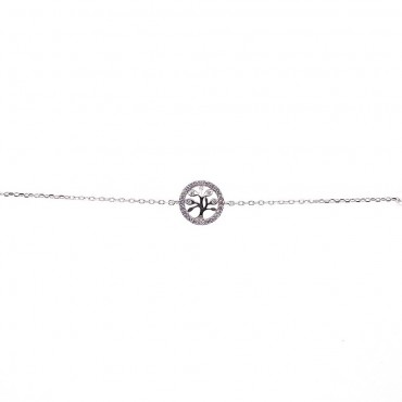 Ασημένιο βραχιόλι με το δέντρο της ζωής