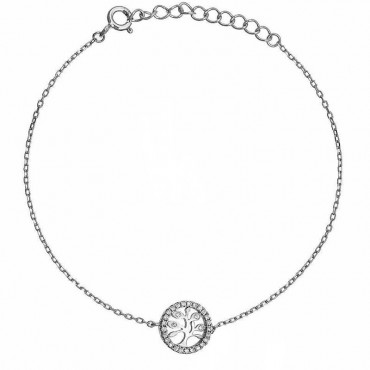 Ασημένιο βραχιόλι με το δέντρο της ζωής