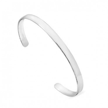 Ασημένιο σταθερό βραχιόλι με λουστρέ φινίρισμα Ασημένιο σταθερό βραχιόλι με λουστρέ φινίρισμα