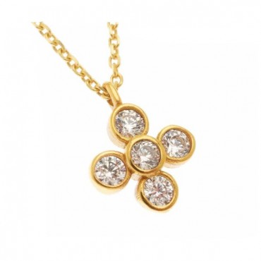 Ασημένιο και επιχρυσωμένο κολιέ με μικρό σταυρό Ασημένιο και επιχρυσωμένο κολιέ με μικρό σταυρό