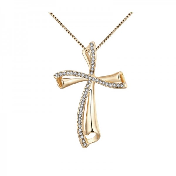 Ασημένια αλυσίδα με κρεμαστό σταυρό , επιχρυσωμένο 