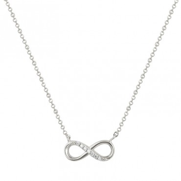 Ασημένιο κολιέ με μικρό άπειρο 