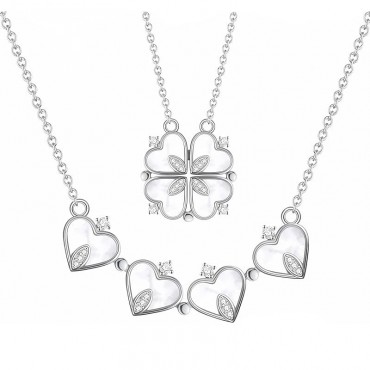 Ασημένιο κολιέ με πέτρες φίλντισι και ζιργκόν 