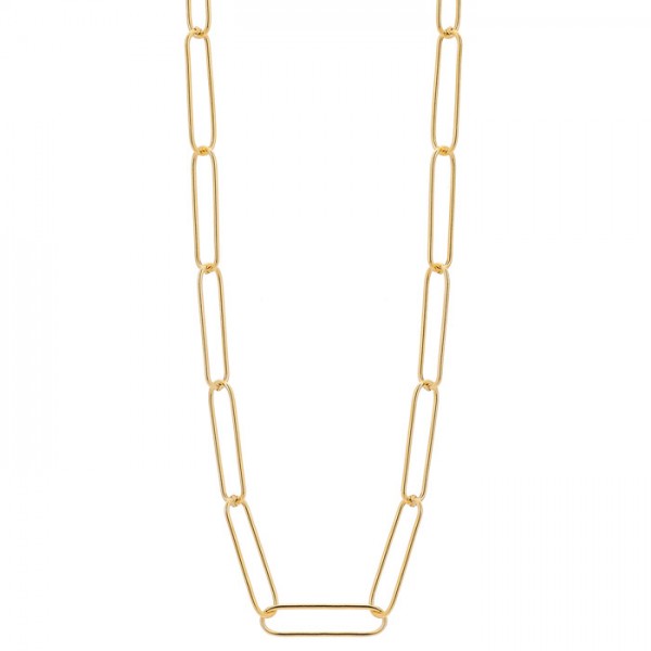 Ασημένια επιχρυσωμένη αλυσίδα για το λαιμό 