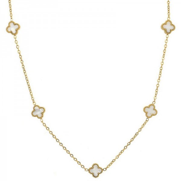 Ασημένια αλυσίδα επιχρυσωμένη με οχτώ σταυρούς από φίλντισι