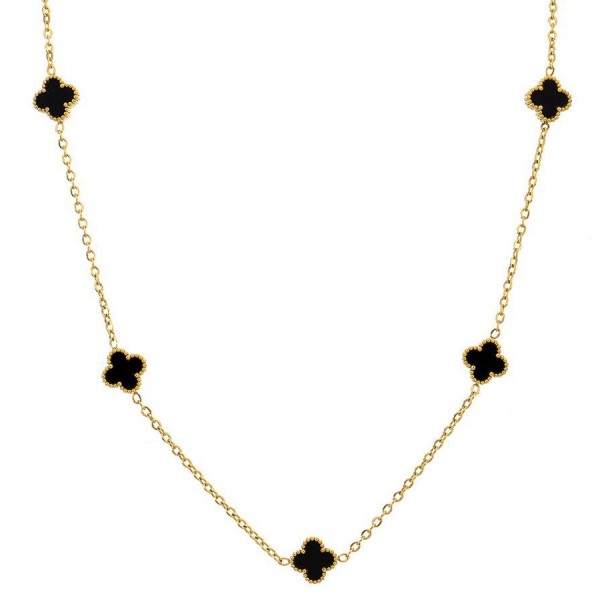 Ασημένια αλυσίδα επιχρυσωμένη με οχτώ σταυρούς από όνυχα 