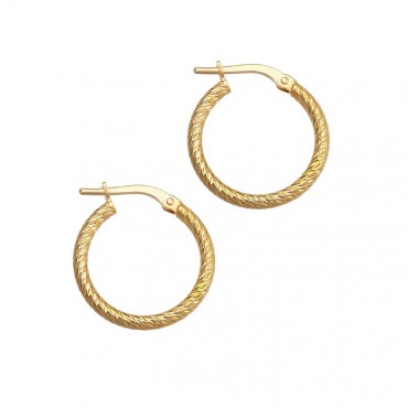 Ασημένιοι και επιχρυσωμένοι κρίκοι με διαμανταρισμένη κοπή Ασημένιοι και επιχρυσωμένοι κρίκοι με διαμανταρισμένη κοπή