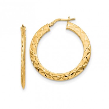 Ασημένιοι επίχρυσοι διαμανταρισμένοι κρίκοι 