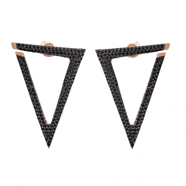 Ασημένια εντυπωσιακά σκουλαρίκια 