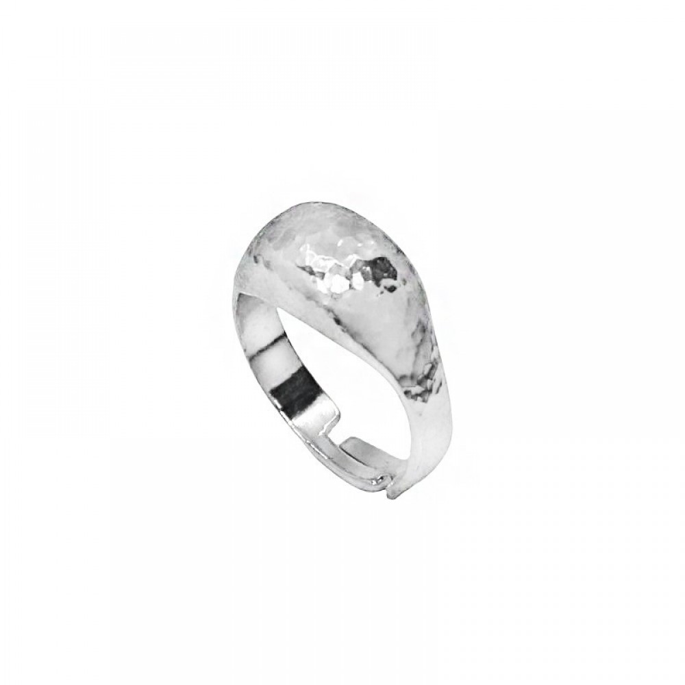 Ασημένιο σφυρήλατο δαχτυλίδι για το μικρό δάχτυλο (chevalier) Ασημένιο σφυρήλατο δαχτυλίδι για το μικρό δάχτυλο (chevalier)